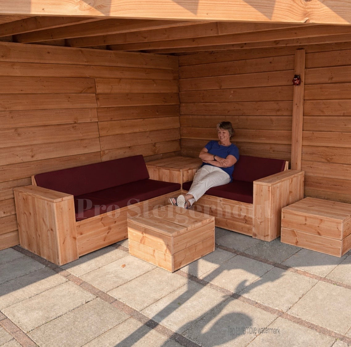 Douglas loungeset - Hoektafel