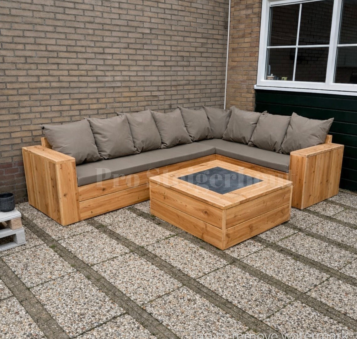 Douglas Hoekbank - Natuursteen