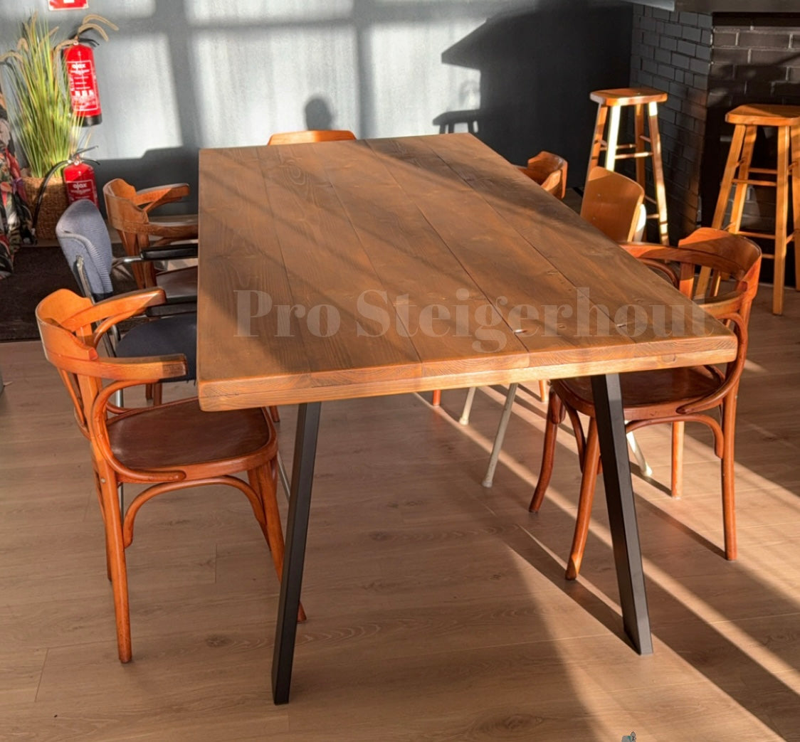 Steigerhout Tuintafel vlinder poten