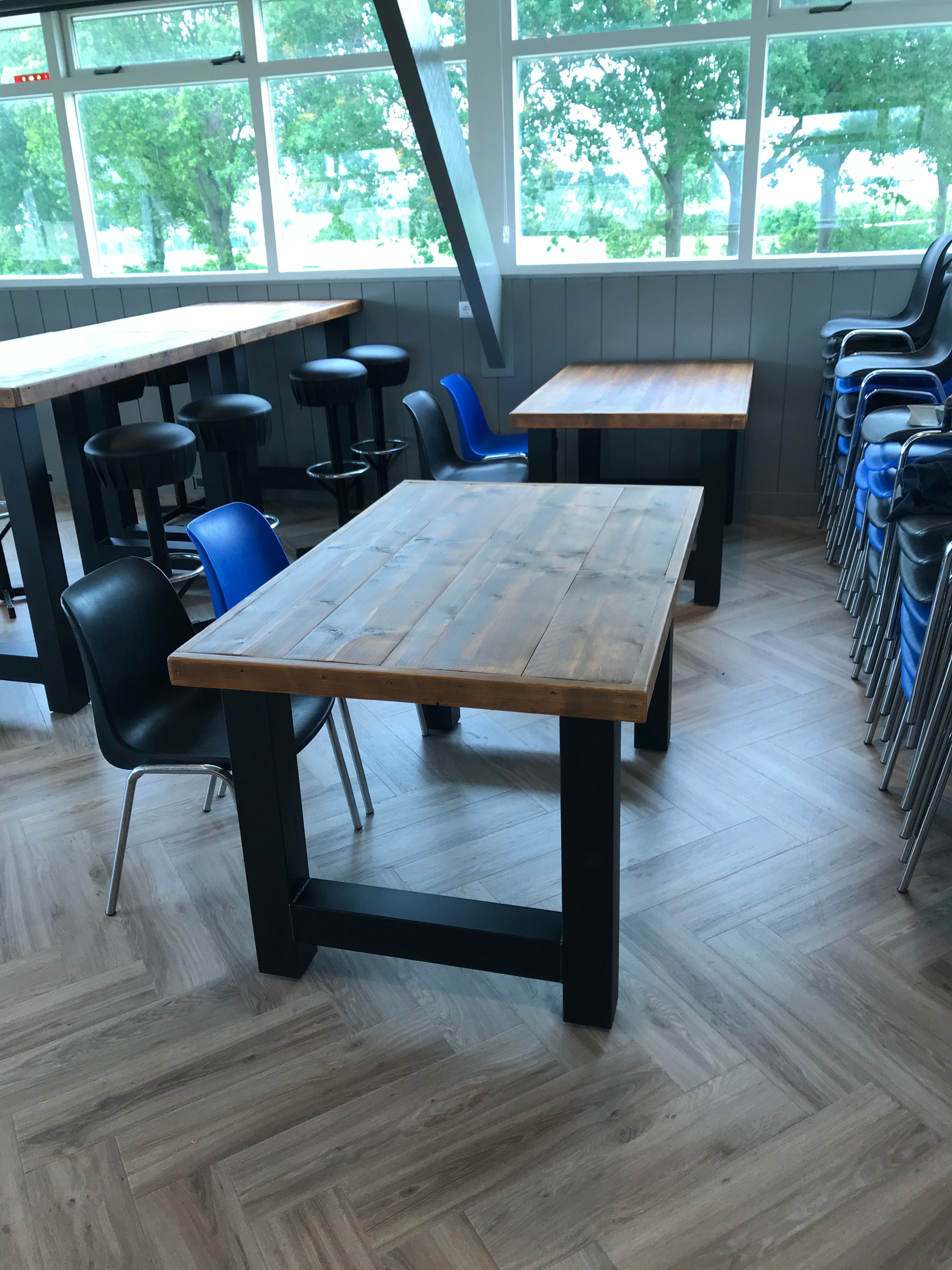 Steigerhout Tafel H-poten