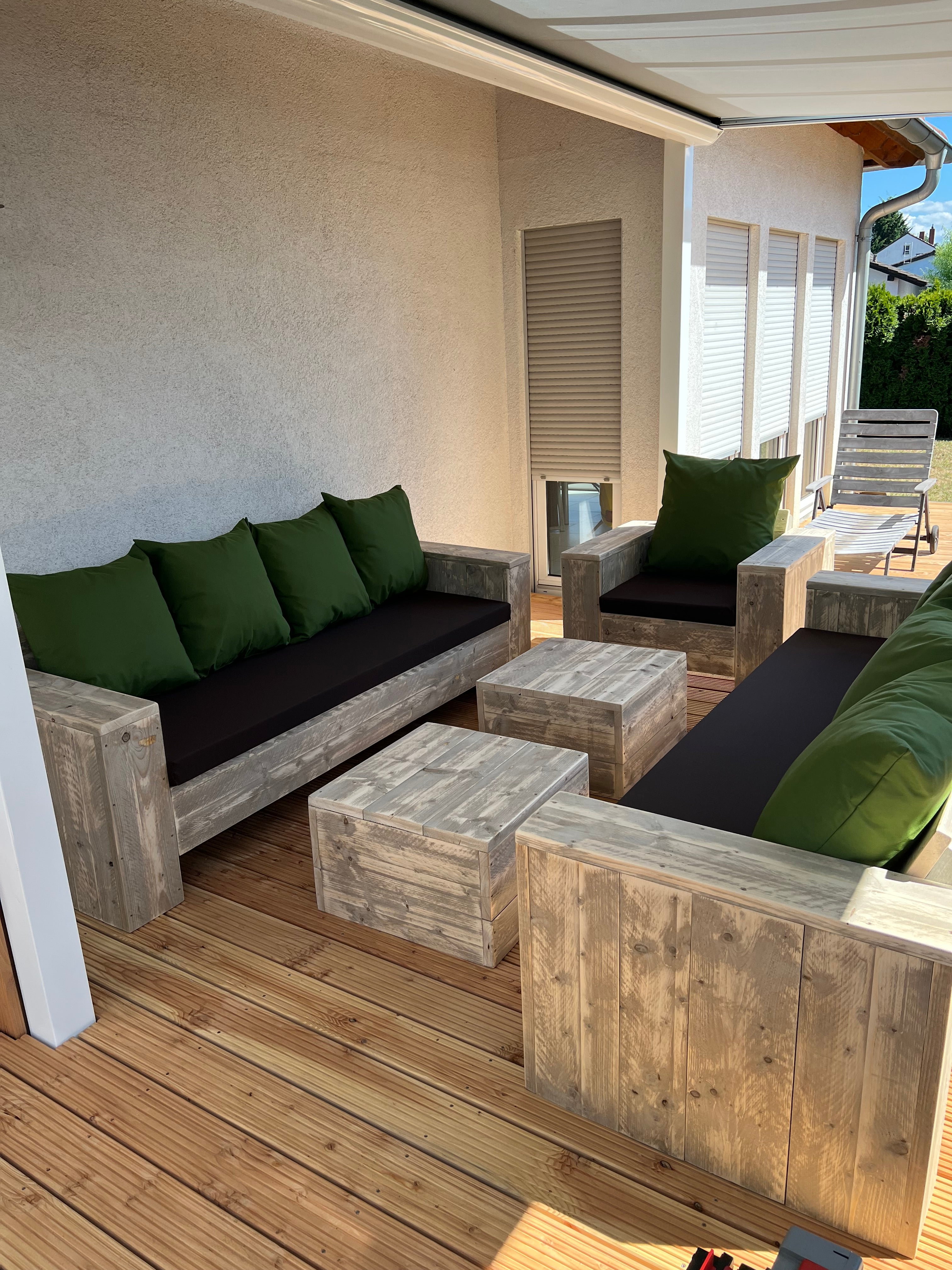 Lounge-Set 2 Sofas 1 Loungesessel