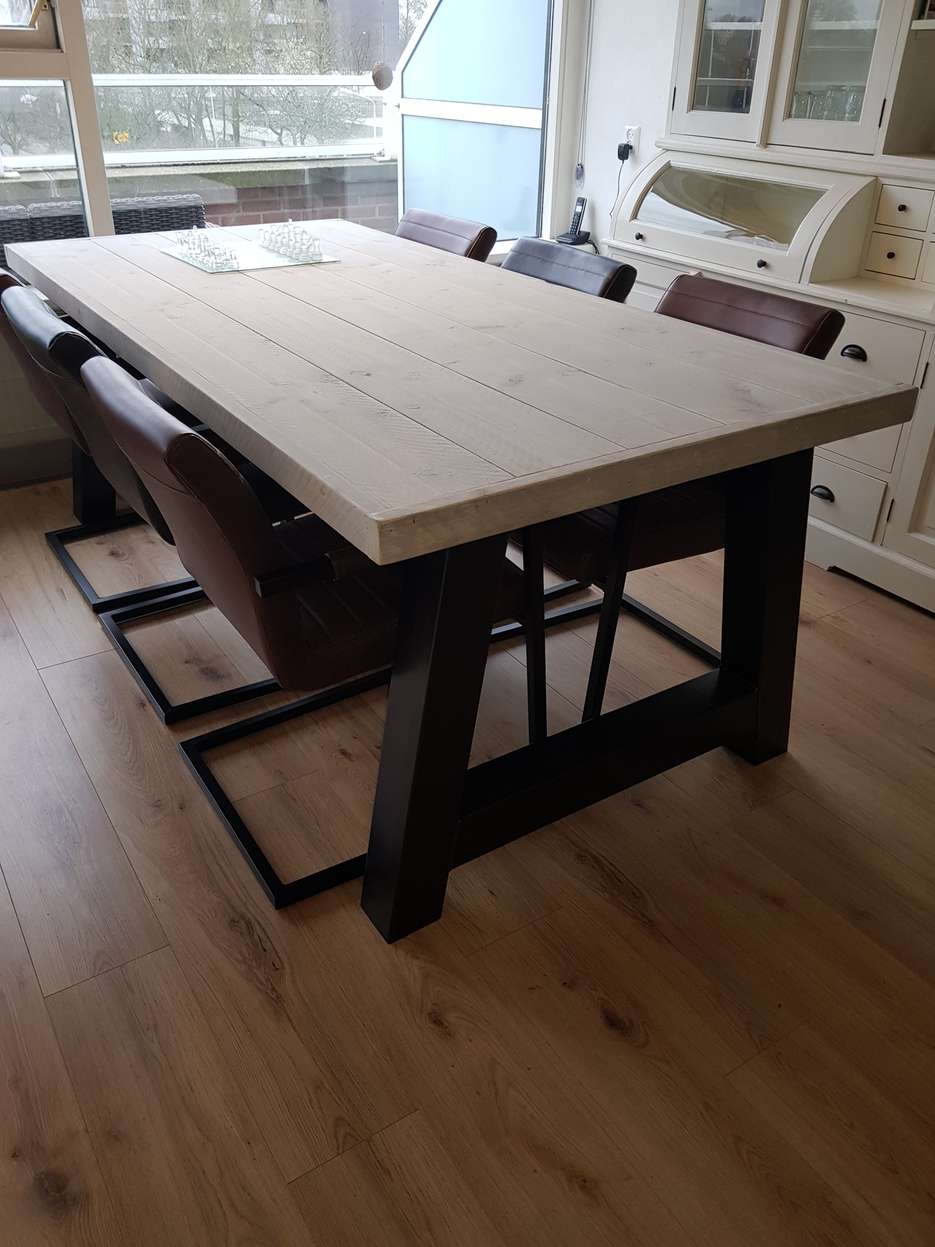Steigerhout Tafel A-poten