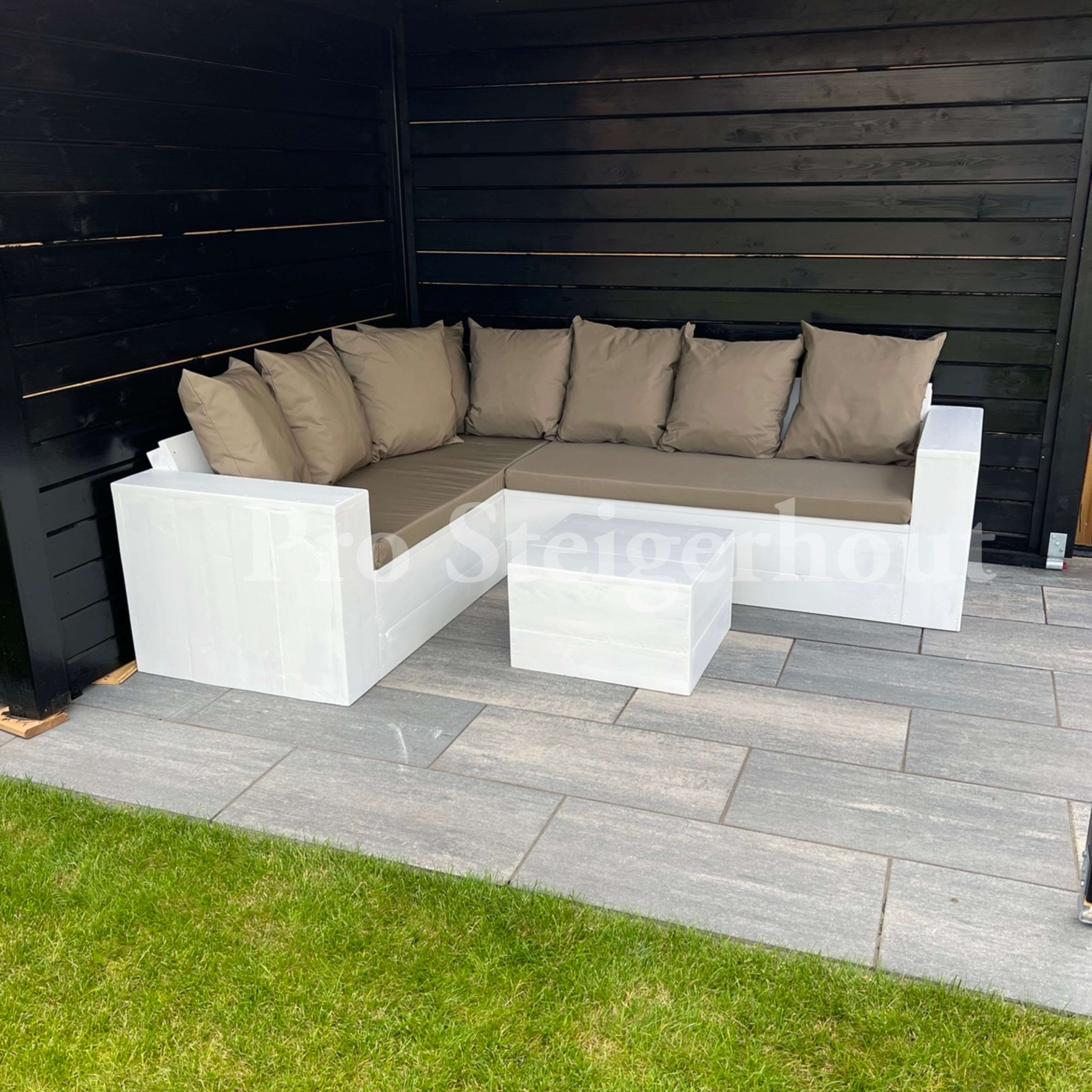 Steigerhout Hoekbank - standaard