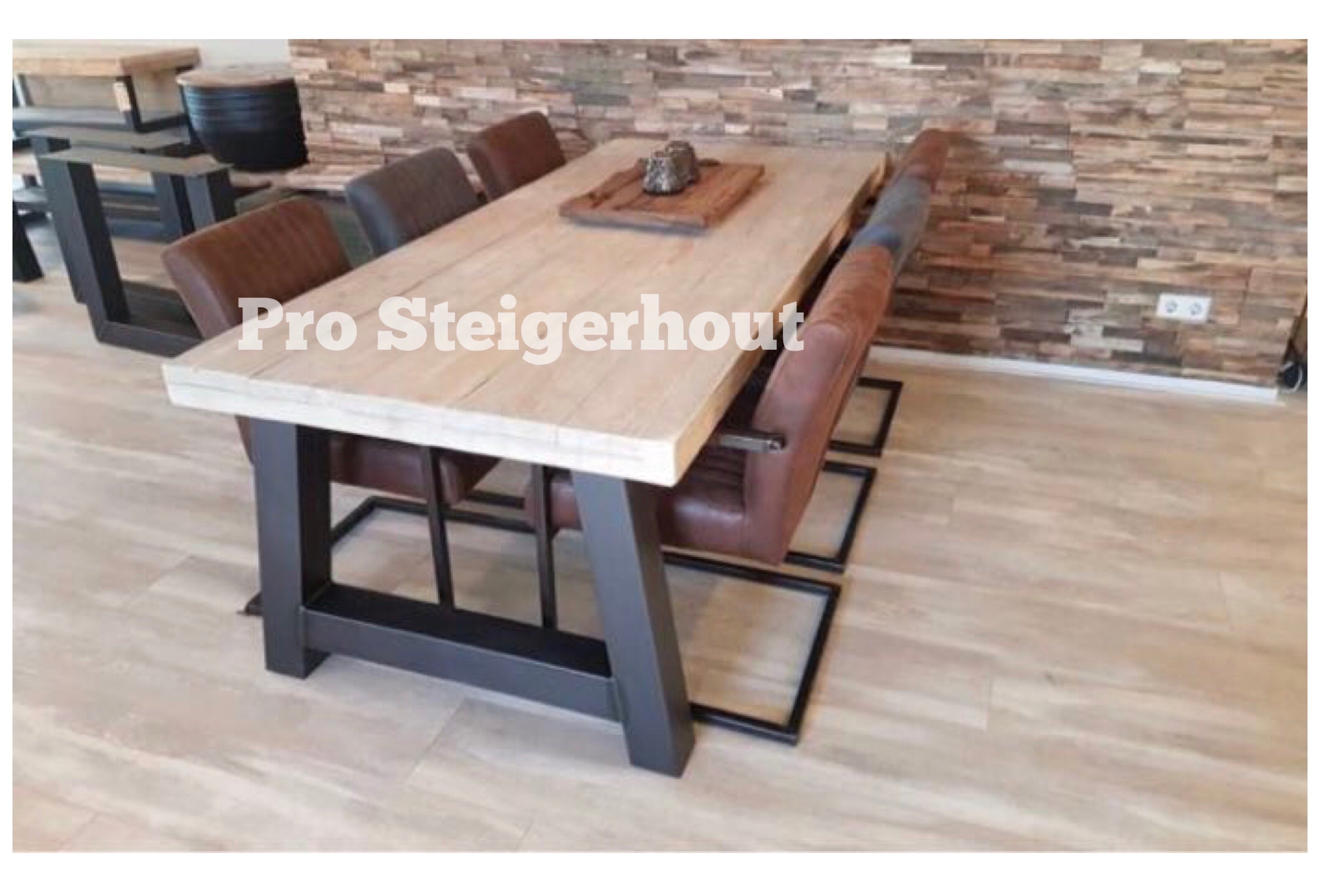 Steigerhout Tafel A-poten