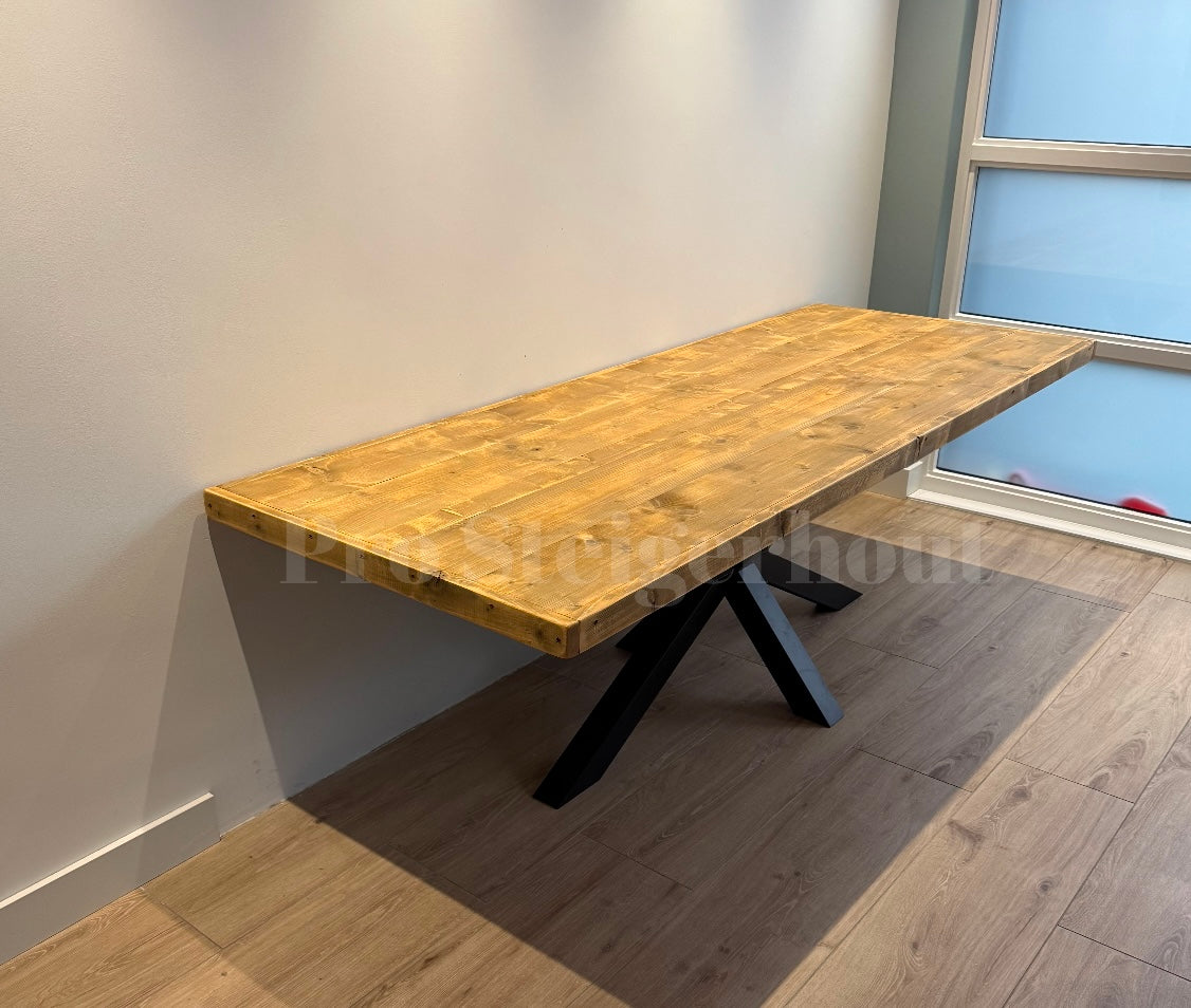 Steigerhout Tafel matrix poot