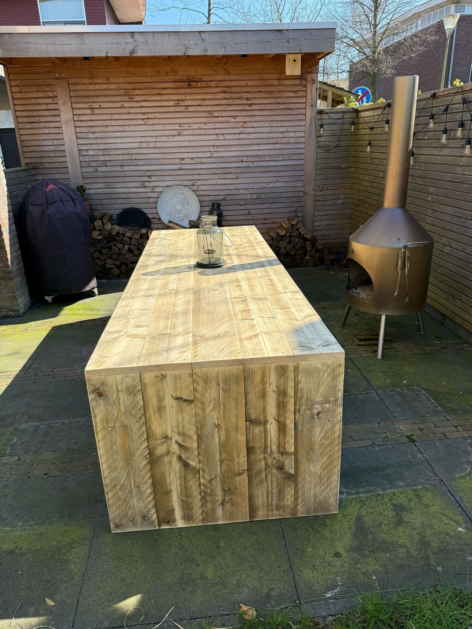 Gerüstholztisch U-Modell