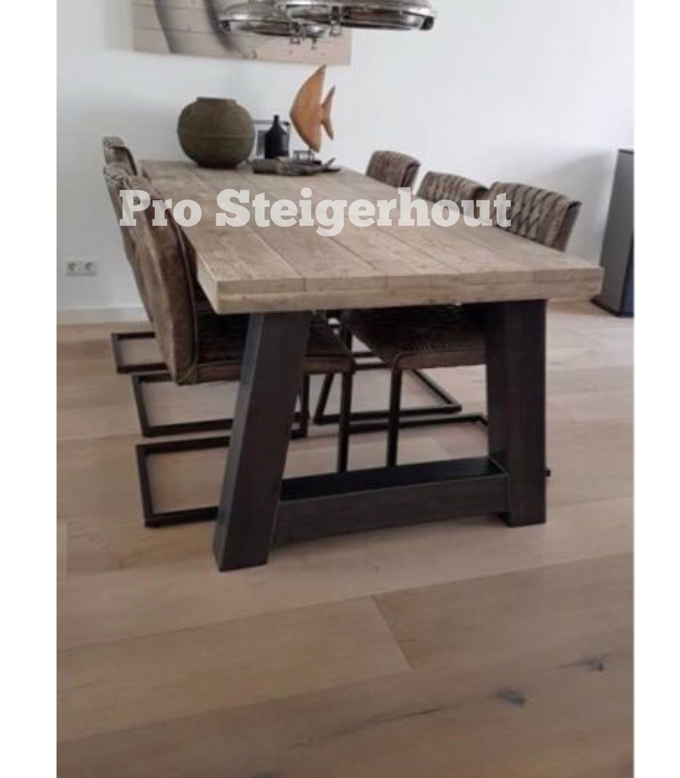 Steigerhout Tafel A-poten