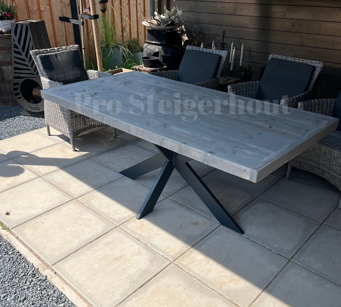 Steigerhout Tafel matrix poot