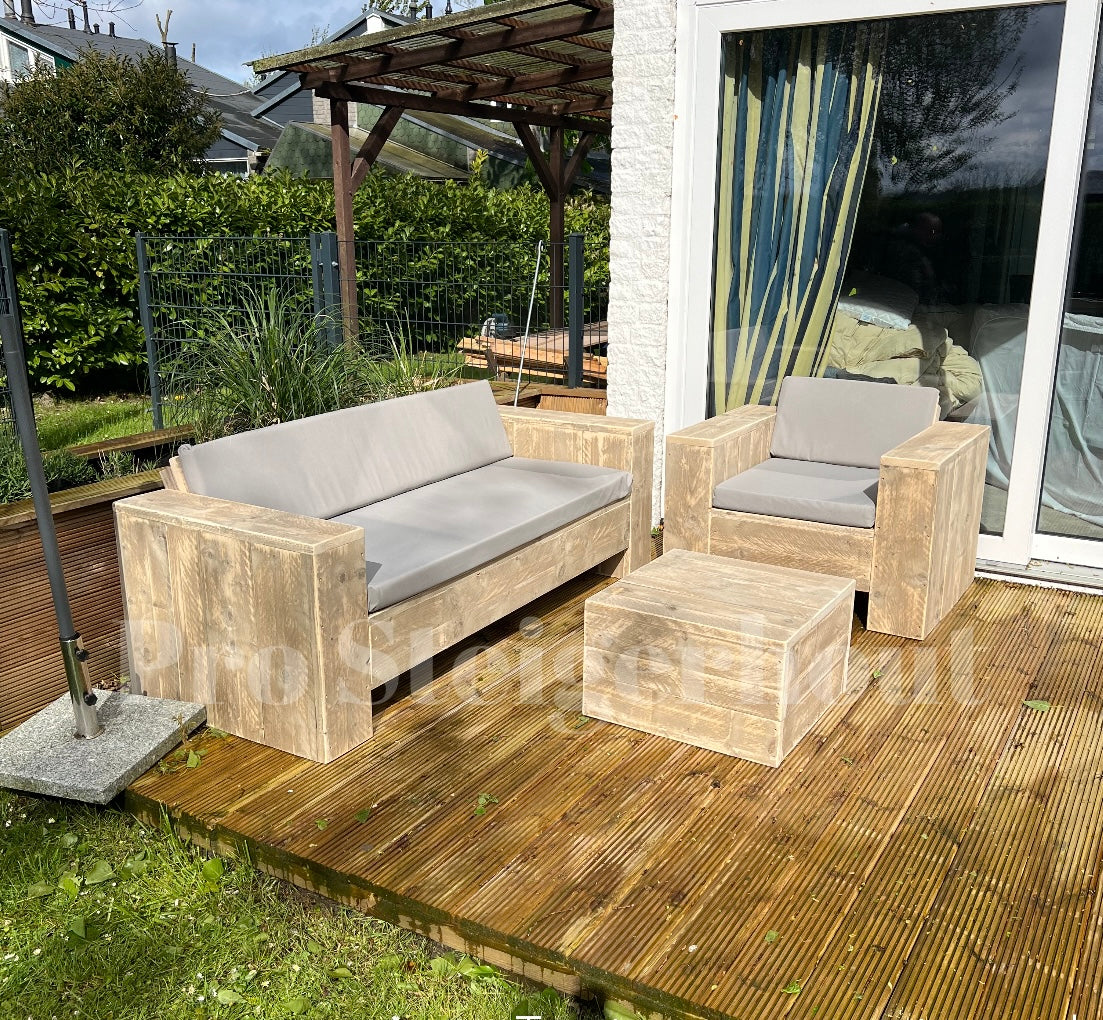 Lounge-Set, 1 Sofa, 1 Lounge-Sessel