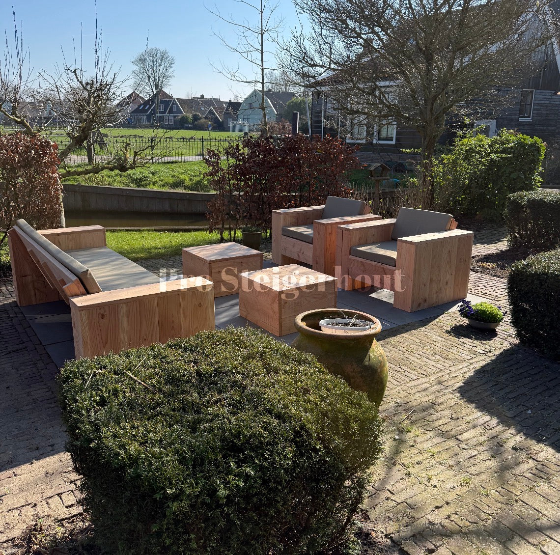 Douglas Loungeset - 1 bank 2 loungestoelen