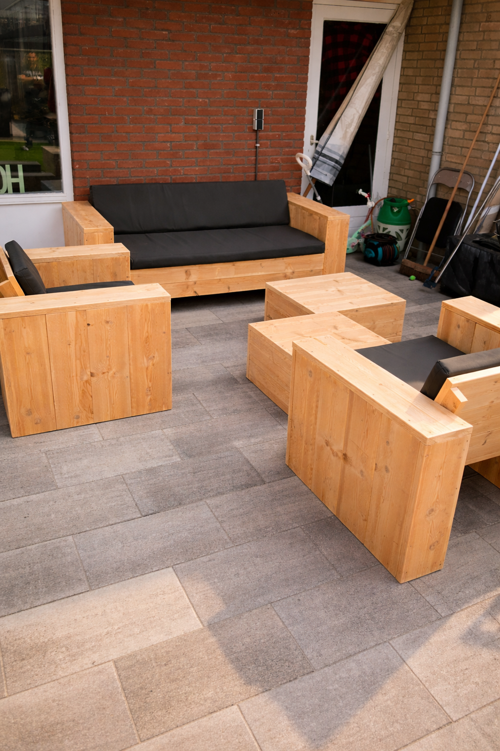 Douglas Loungeset - 1 bank 2 loungestoelen